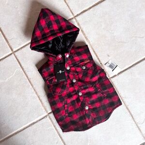 7 For All Mankind • Hooded Vest